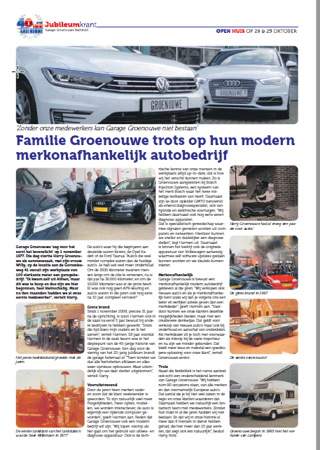 Groenouwe - Jubileumkrant